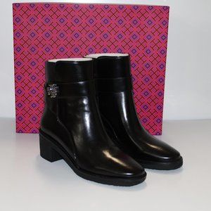 TORY BURCH Women's Kira Block Heel Booties In Perfect Black - US Size 8